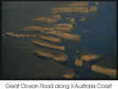 Great Ocean Road - aerial view of Australia eroding into the sea.