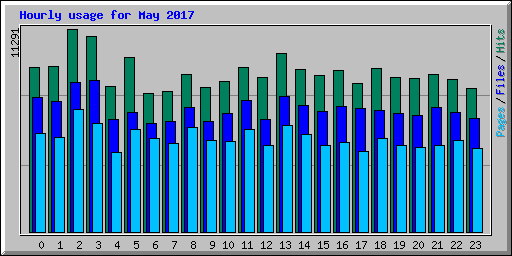 Hourly usage for May 2017